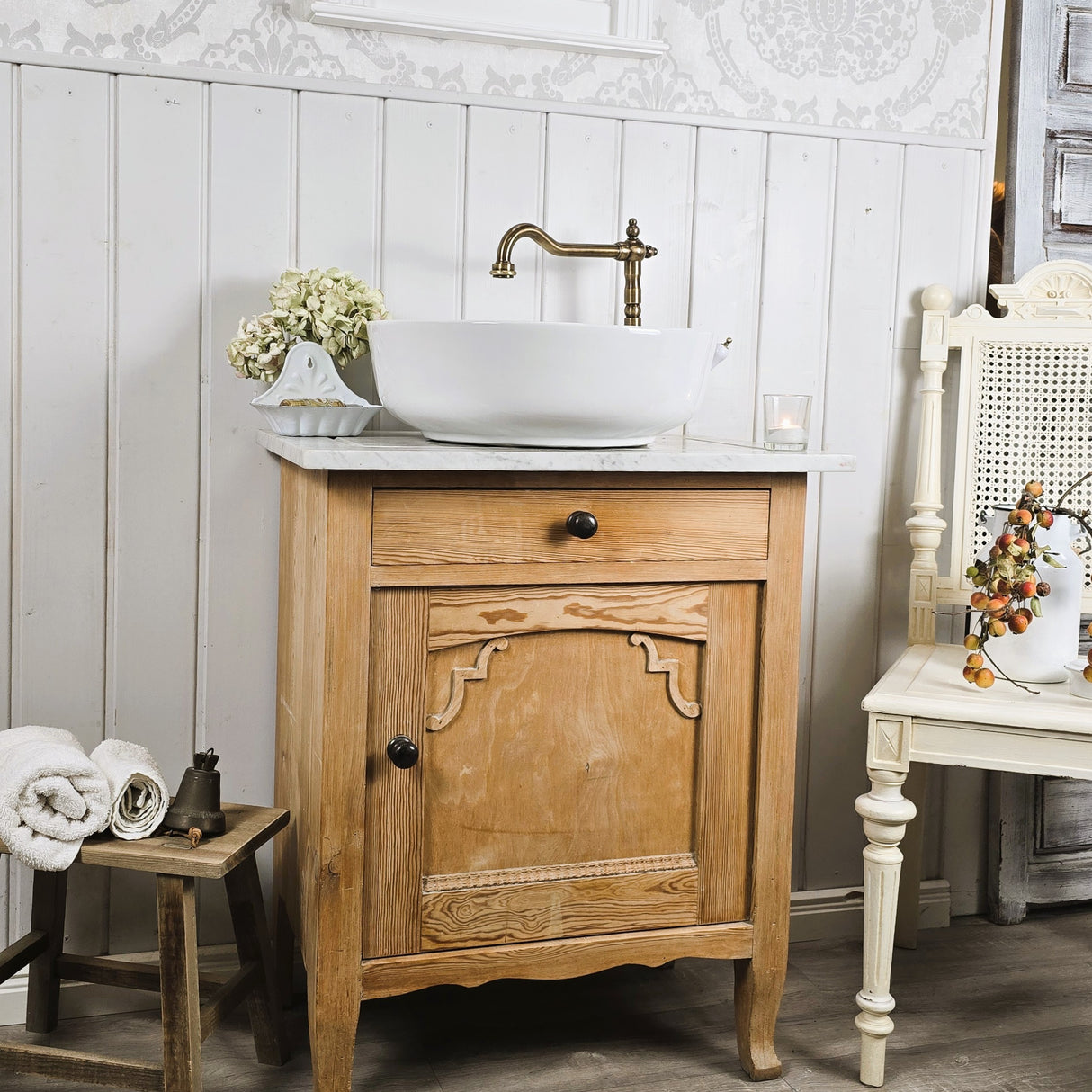 "Eske" Dänischer Landhaus Waschtisch 63 cm