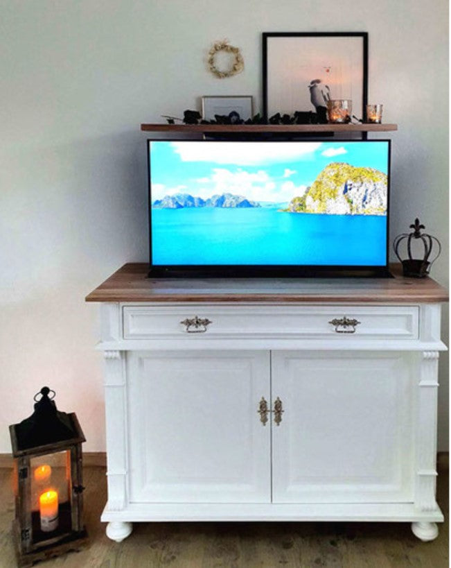 Commode TV TV-Lift complètement déployée