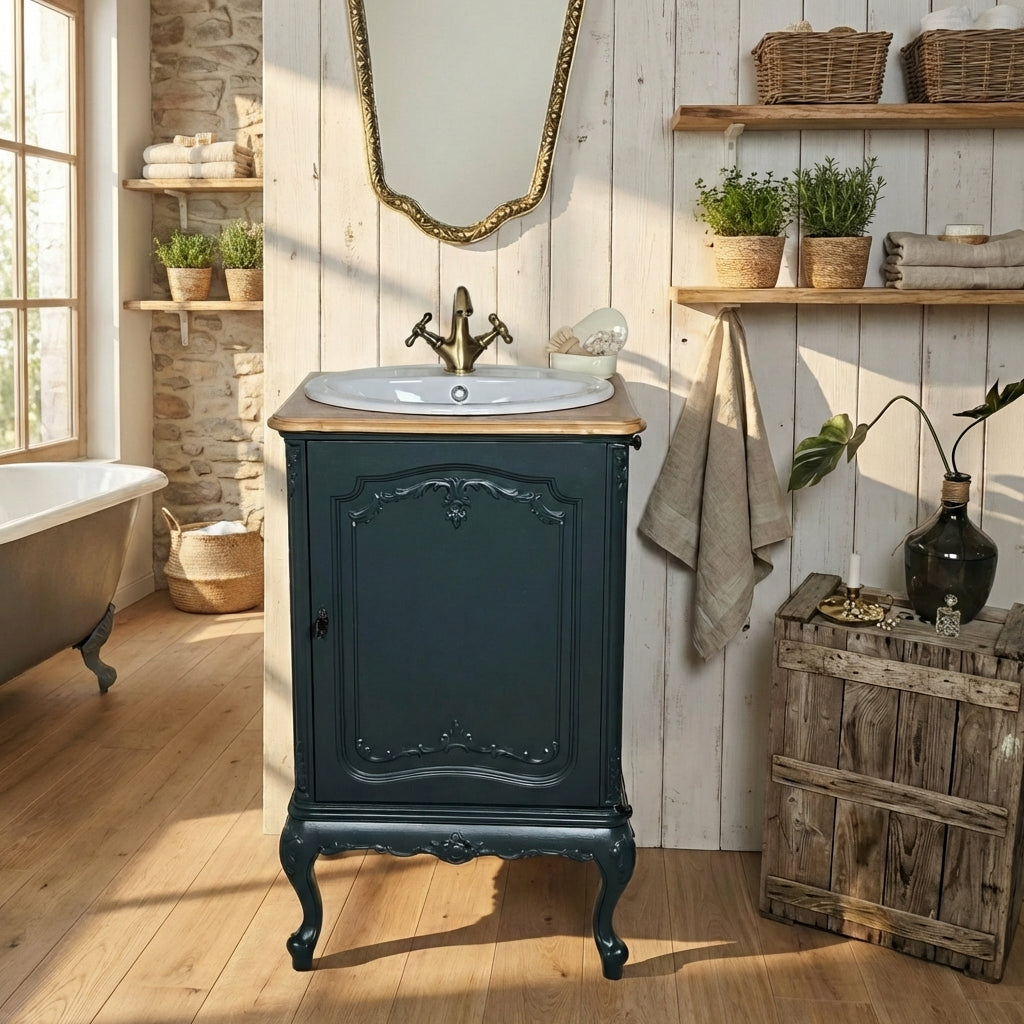 "Emilia" Antiker Landhaus Waschtisch 60 cm