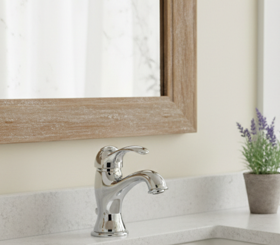 Werra chrom - Klassischer Einhebelmischer im Landhausstil inkl. Ablaufventil