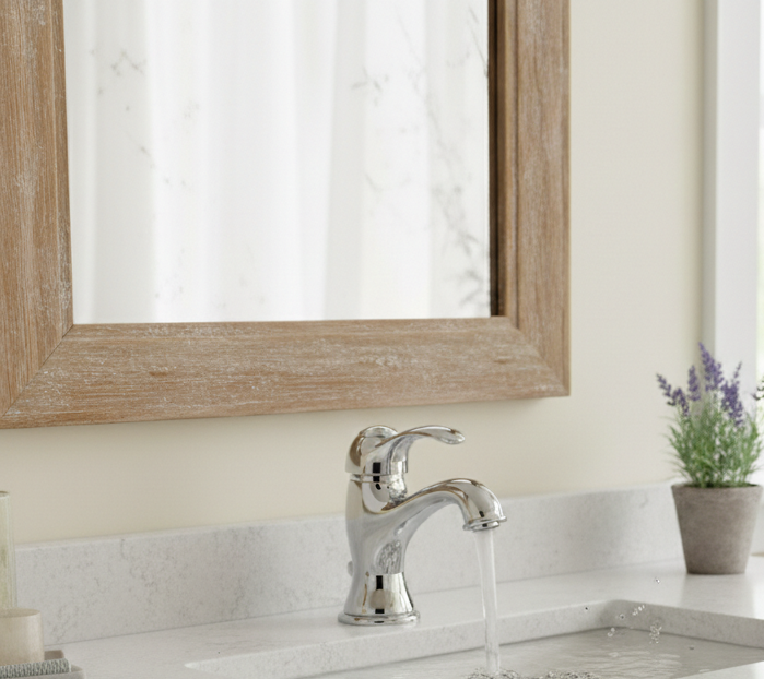 Werra chrom - Klassischer Einhebelmischer im Landhausstil inkl. Ablaufventil