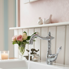 Trave chrome - single lever mixer in country house style