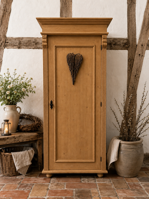Capalée - Großer Massivholz-Badezimmerschrank im Landhausstil