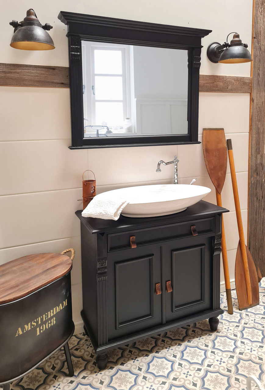 "Jaques" country house washbasin in industrial loft style
