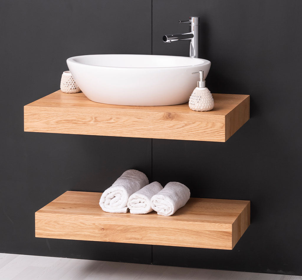 "Jaroni" - Waschtisch im modernen Landhausstil mit Keramikbecken| PURE-Serie von L&L