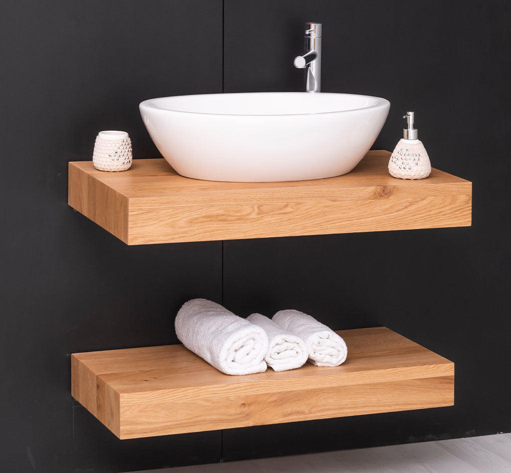 "Jaroni" - Waschtisch im modernen Landhausstil mit Keramikbecken| PURE-Serie von L&L