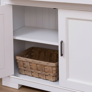 "Jules" - Massivholz-Sideboard mit Eichenplatte moderner Landhaus | PURE Serie von L&L