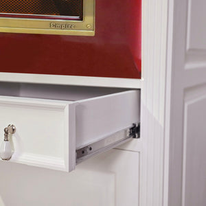 "Julienne Rouge" inkl. E-Ofen: Backofen-Schrank im Antik-Look  84 cm