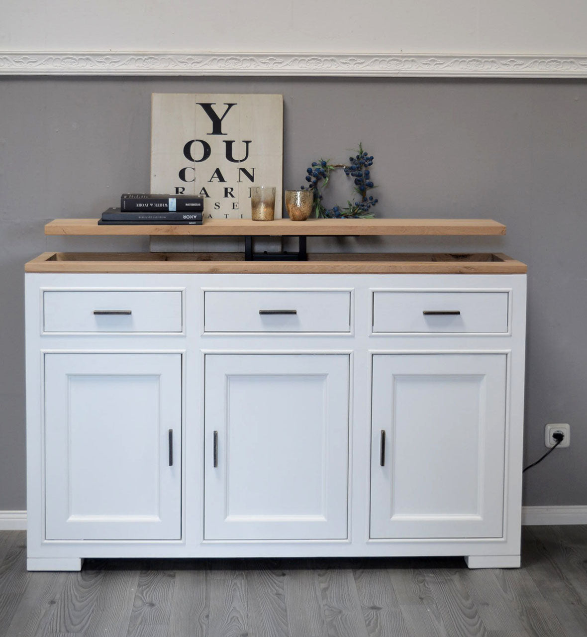 "Julon" - Sideboard mit TV-Lift, elektrisch 55 Zoll oder 65 Zoll