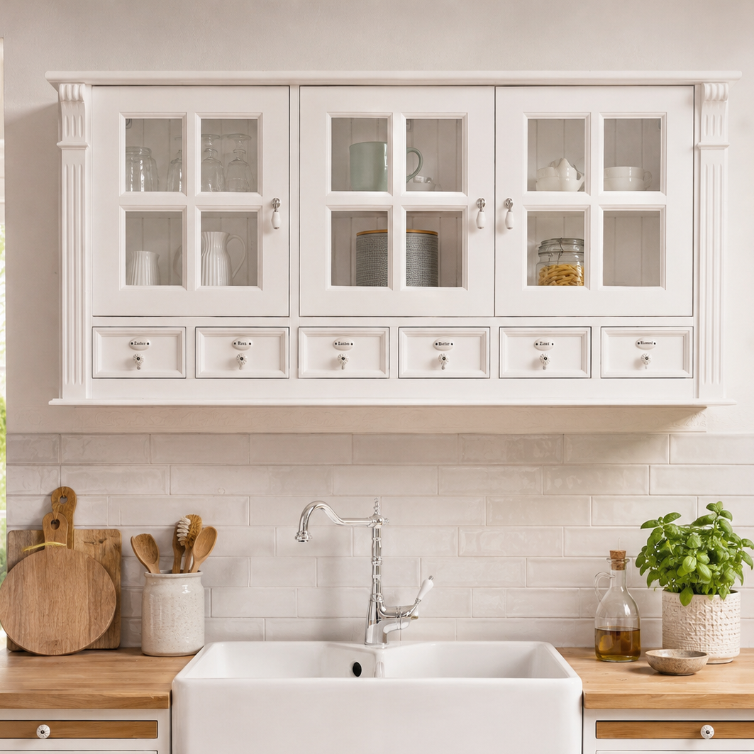 « Jutis » - Meuble de cuisine mural style maison de campagne 150 cm