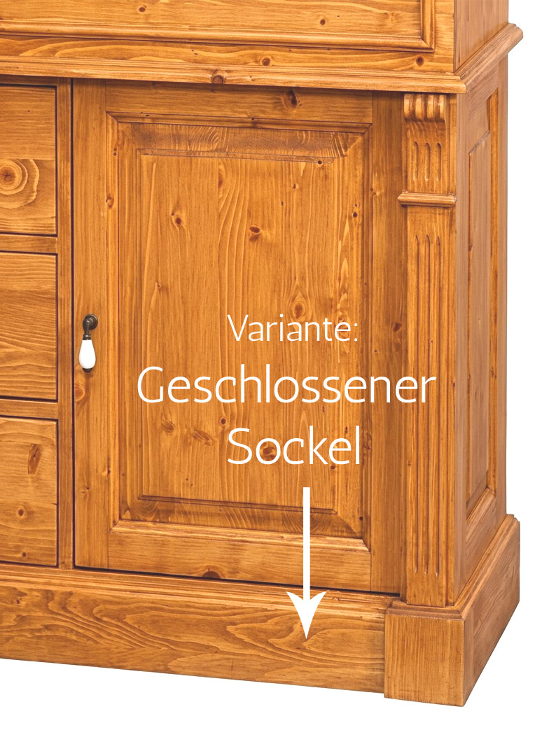 Meuble vasque double Kingston, style campagnard massif, 150 cm