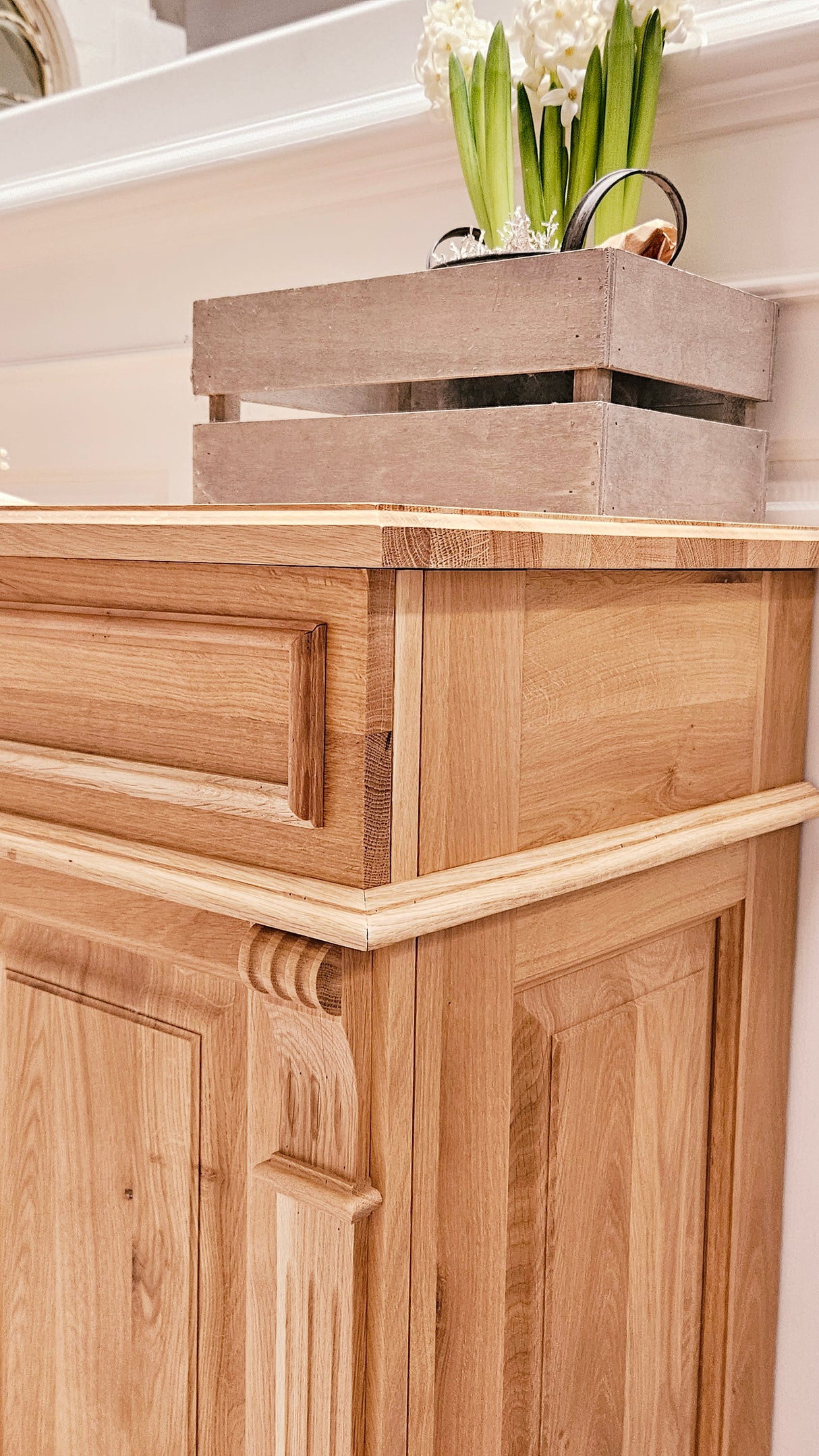 "Kjer" Commode de campagne en chêne massif Scandinave