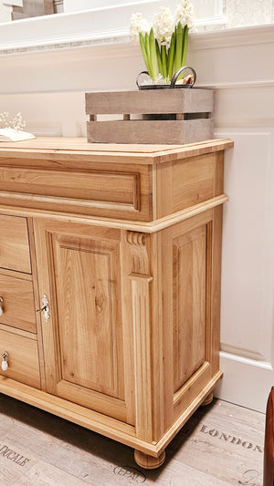 "Kjer" Commode de campagne en chêne massif Scandinave
