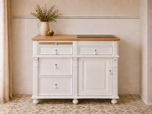 « Mora » - Petit module de cuisson de style campagnard 126,5 cm