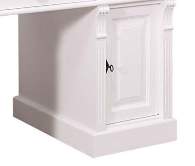 "Lagoon" - Bureau de campagne élégant, style fondateur ,Meubles de campagne en bois massif blanc