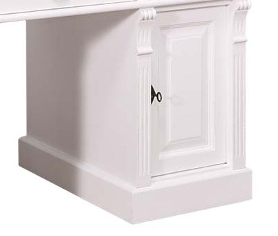 "Lagoon" - Elegant country house desk, in Wilhelminian style ,Country house furniture solid wood white