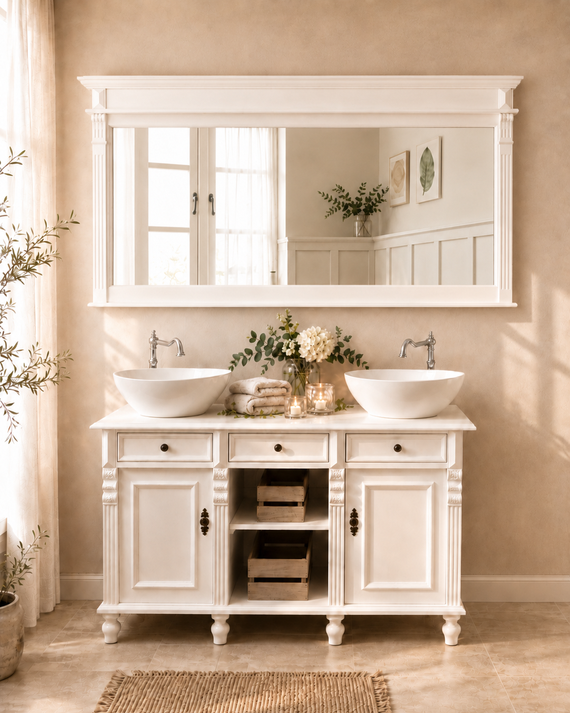 Lano - massive country house mirror in the Wilhelminian style