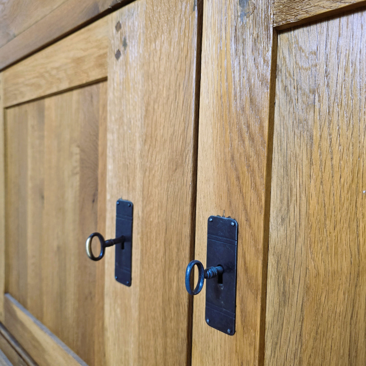 "Lielle" Antiker Doppel-Waschtisch Eichenholz