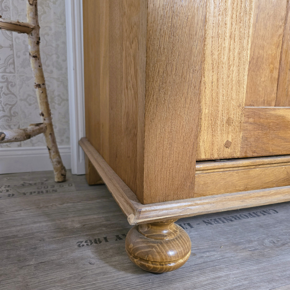 "Lielle" Antiker Doppel-Waschtisch Eichenholz