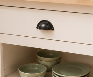 Livourne - Grand îlot de cuisine de style campagnard 135 cm