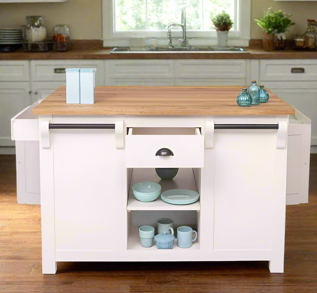 Livorno - Große Landhaus Kücheninsel 135 cm