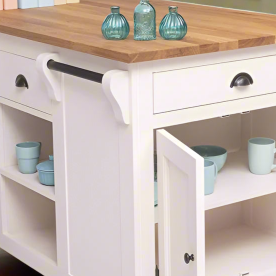 Livorno - Große Landhaus Kücheninsel 135 cm