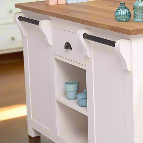 Livorno - Große Landhaus Kücheninsel 135 cm