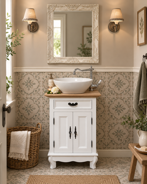 "Loure" kleiner Landhaus-Waschtisch im Barock-Stil 53 cm