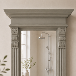 Lund - massive country house mirror in the Wilhelminian style, mint-green