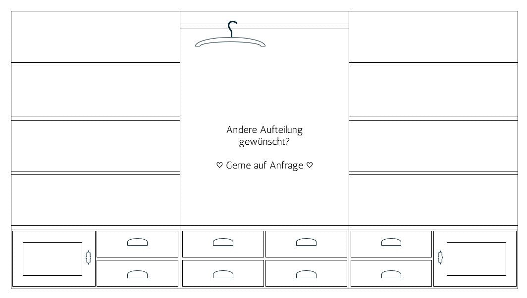 "Majvi" Individual country house fitted wardrobes, solid wood, Scandinavian