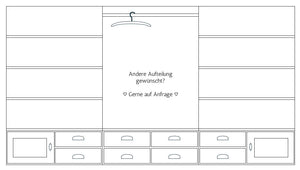 "Majvi" Individual country house fitted wardrobes, solid wood, Scandinavian