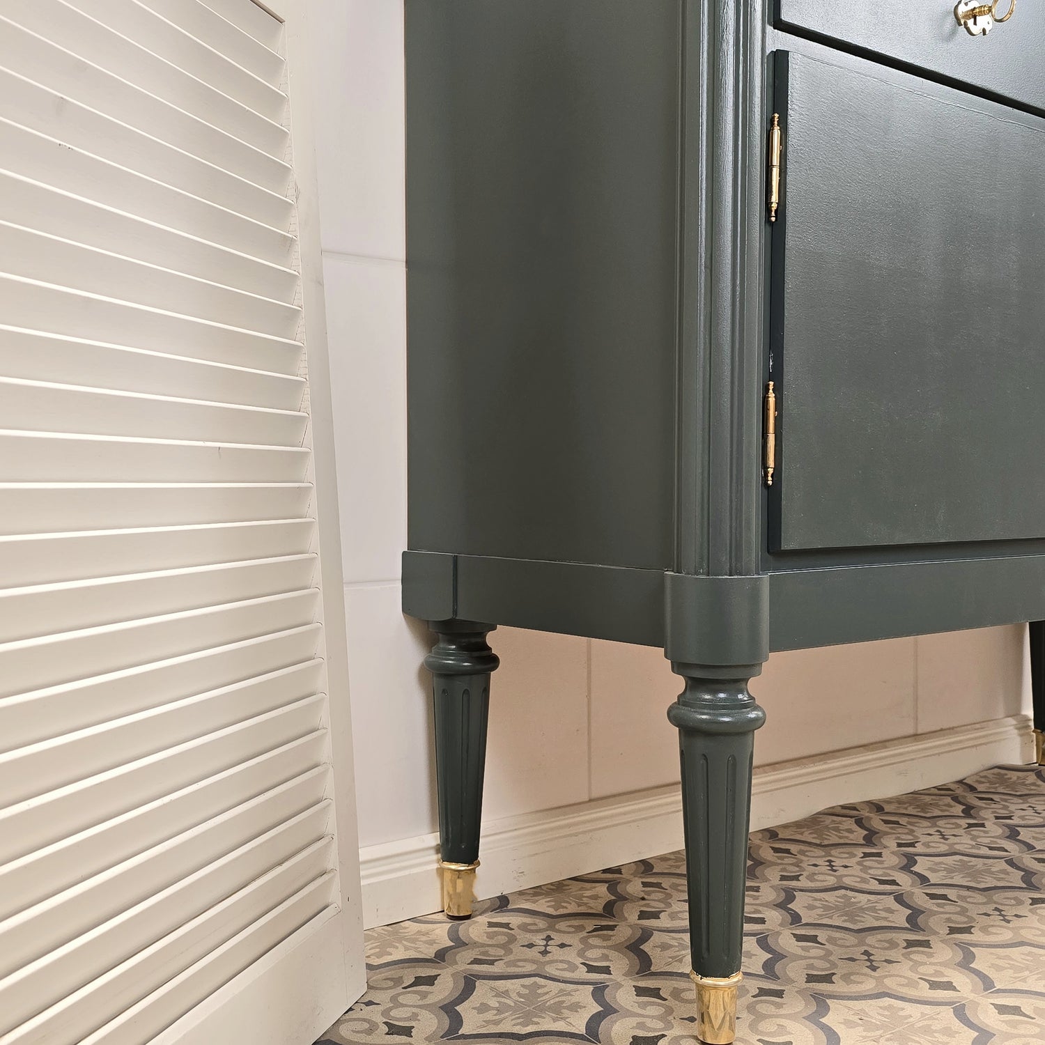 "Marino" schmaler vintage Waschtisch 123 cm