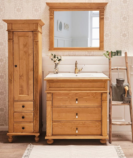"Marné" country house vanity unit with drawers