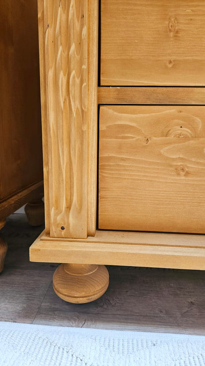 "Marné" meuble sous-vasque campagnard avec tiroirs