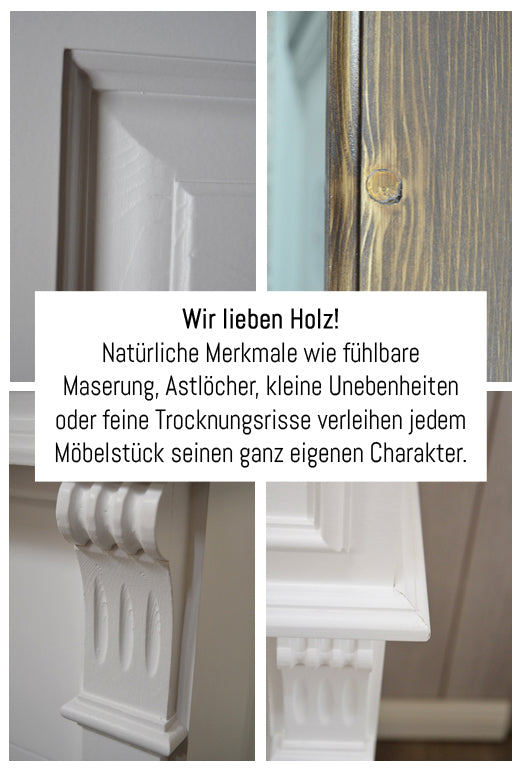 "Noemi": TV-Schrank mit Lift für 55 Zoll oder 65 Zoll im Landhausstil