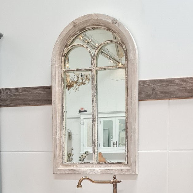 Mauron - Shabby chic window mirror