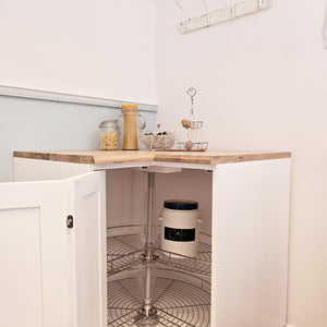 "Milo" - Corner cabinet in country house style 98 cm