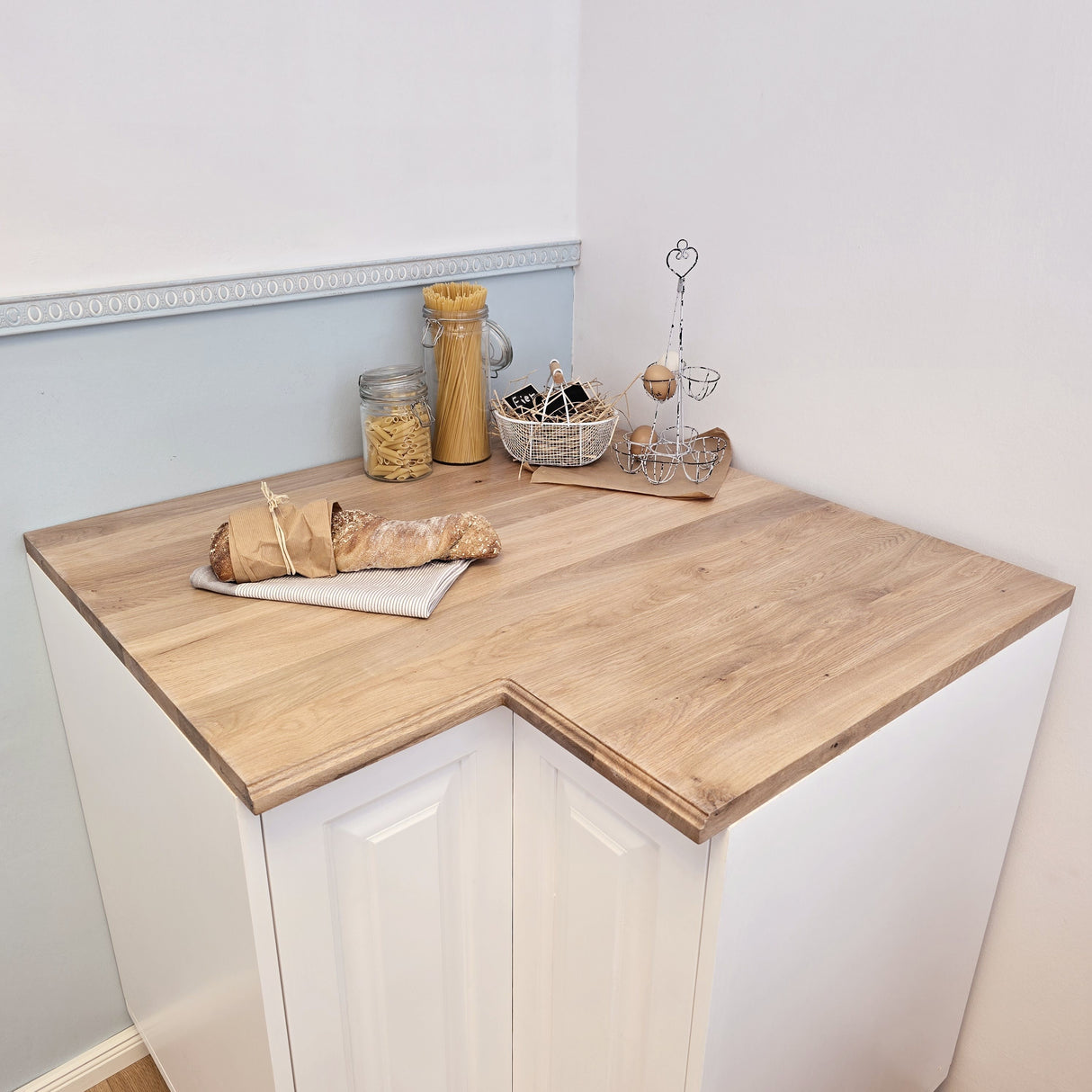 "Milo" - Corner cabinet in country house style 98 cm