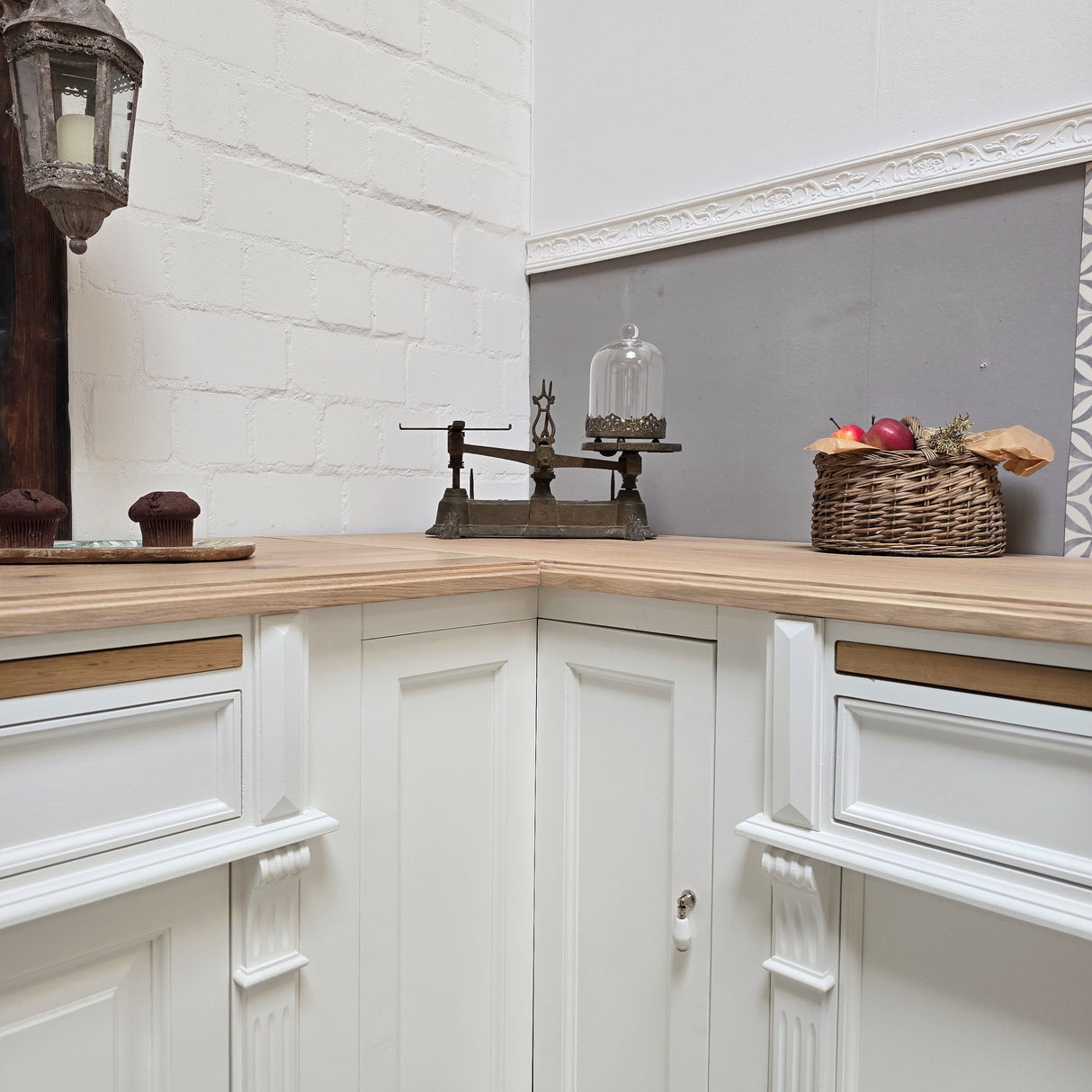 "Milo" - Eckschrank im Landhaus-Look 98 cm