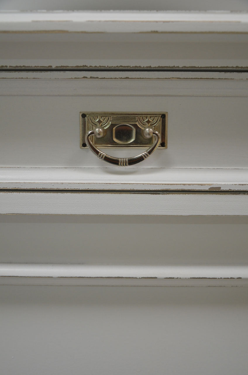 "Murneau" weißer Landhaus-Waschtisch im Shabby-Chic-Stil 60 cm