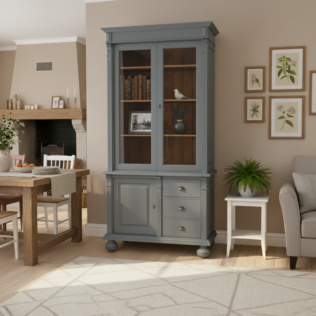 "Soissons" - Elegant country house dining room cabinet in the Wilhelminian style