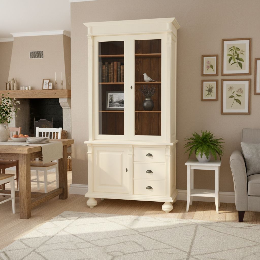 "Soissons" - Elegant country house dining room cabinet in the Wilhelminian style