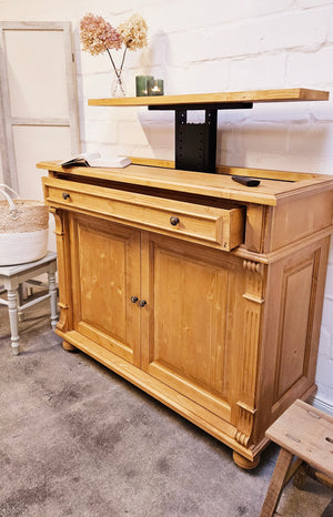 "Nordre" : commode incluant un élévateur TV pour 46 pouces ou 65 pouces