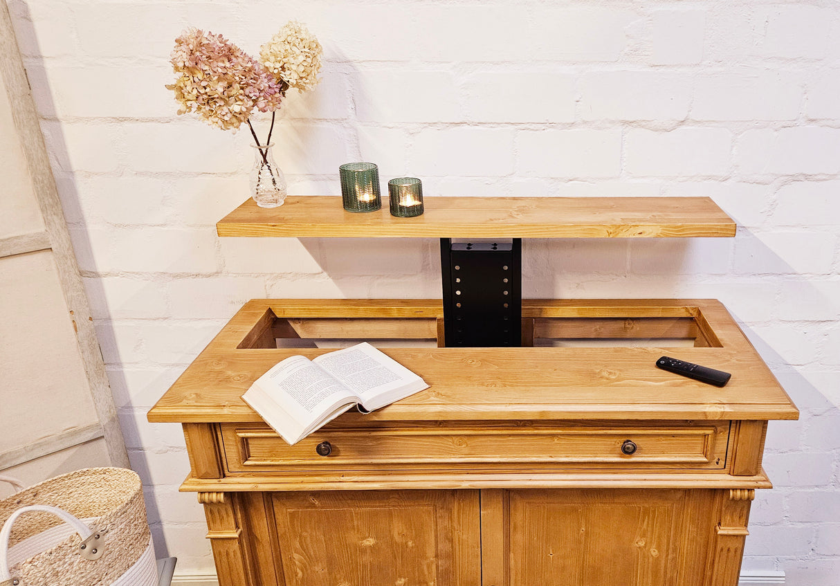 "Nordre" : commode incluant un élévateur TV pour 46 pouces ou 65 pouces