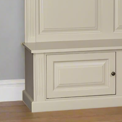 "Wisra" - Landhaus Garderobe Massivholz weiß