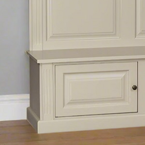 "Wisra" - Landhaus Garderobe Massivholz weiß