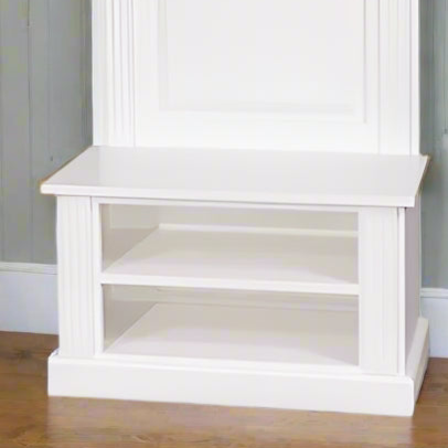"Swift" - Landhaus Garderobe Massivholz weiß
