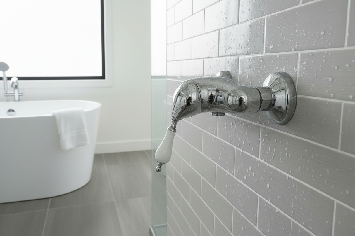 Picton chrom - Passende Duscharmatur (Aufputz)