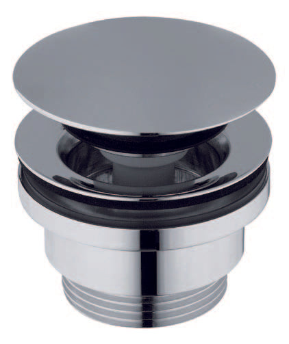 Pop-Up chrom - Ablaufventil Ablaufgarnitur Push open für Waschbecken