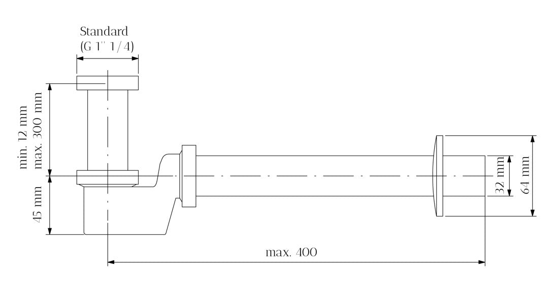 Siphon gain de place - siphon design noble